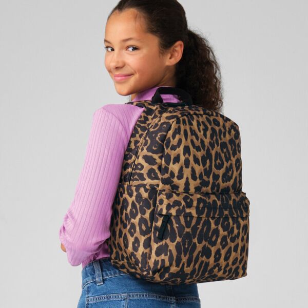 Leopard print mini backpack Thumbnail